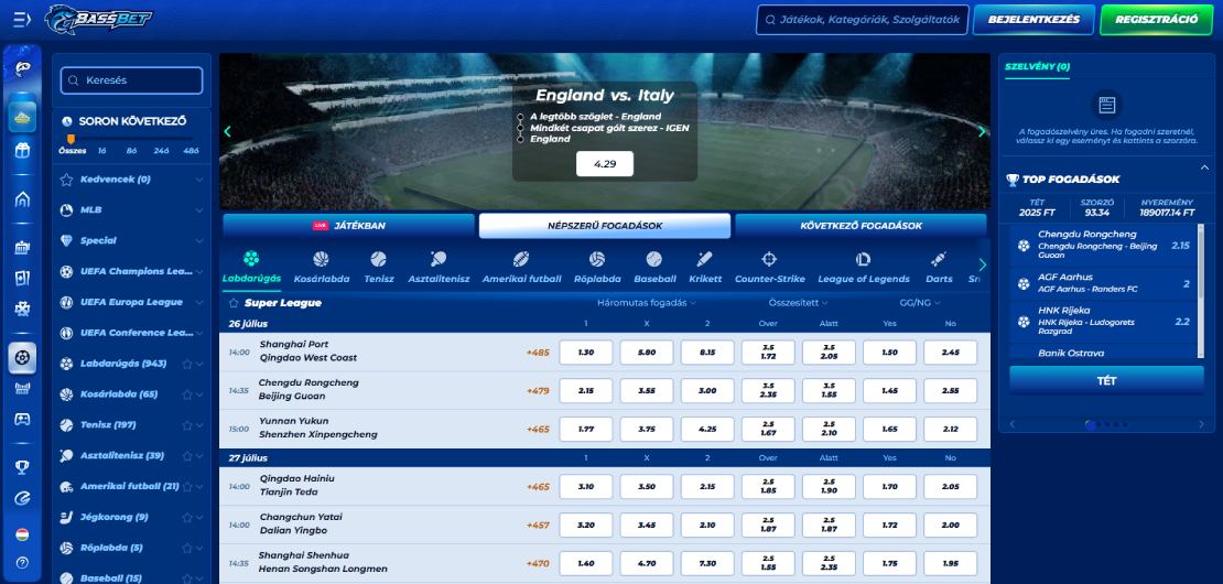 Bassbet sportfogadás