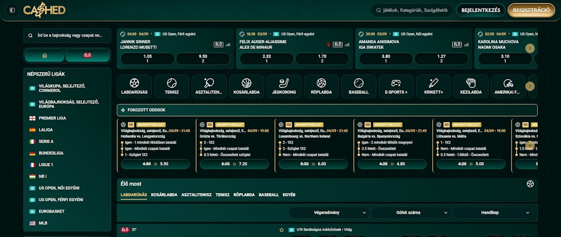 Cashed sportfogadás